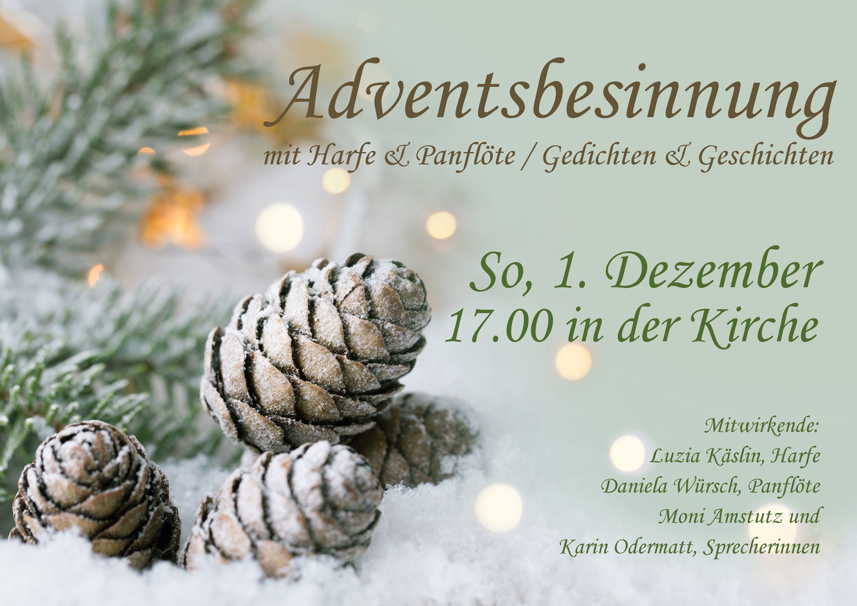 Flyer Adventsbesinnung 2024