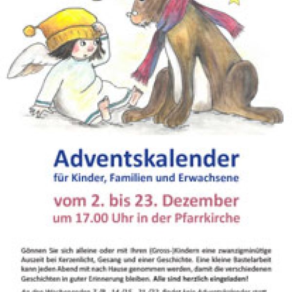 Adventskalender für Kinder, Familien und Erwachsene